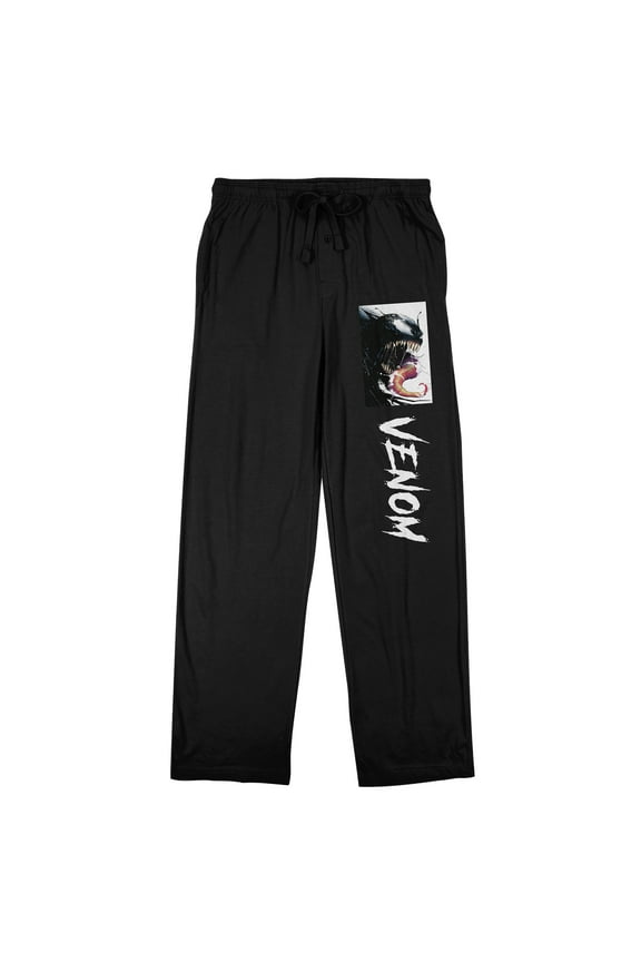 Marvel Venom Logo Men's Black Sleep Pants-XL