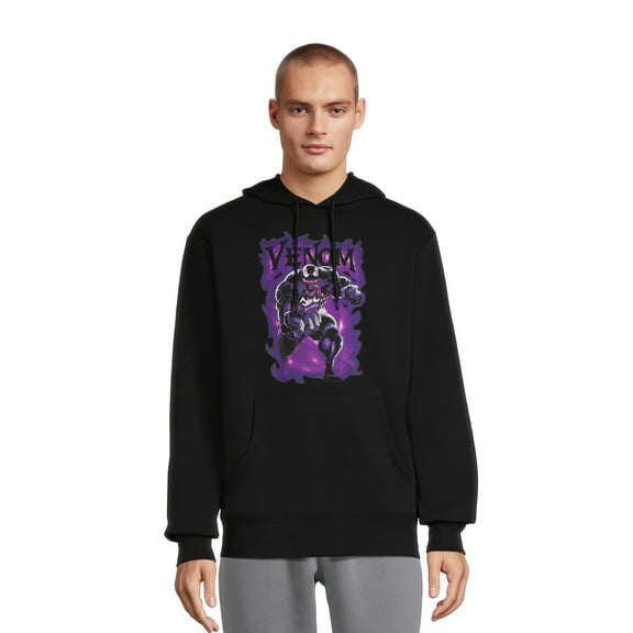 Marvel Venom Men's and Big Men's Graphic Hoodie with Long Sleeves, Sizes S-3XL
