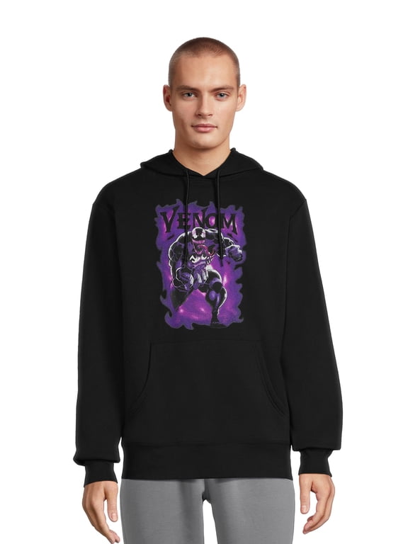 Venom Men's and Big Men's Graphic Hoodie with Long Sleeves, Sizes S-3XL