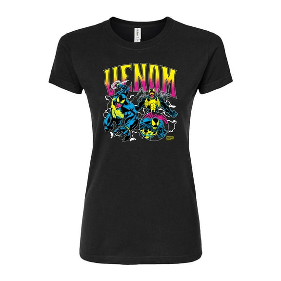 Marvel Venom - Neon - Juniors Fitted Graphic T-Shirt