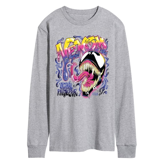Marvel - Venom Spraypaint Graffiti Men's Long Sleeve Graphic T-Shirt