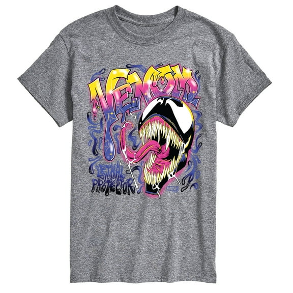 Marvel Venom - Spray Paint Graffiti - Men's Short Sleeve Graphic T-Shirt