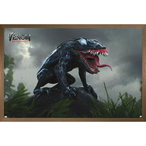 Marvel Venom: The Last Dance - Symbiote Frog Wall Poster, 14.725" x 22.375" Framed