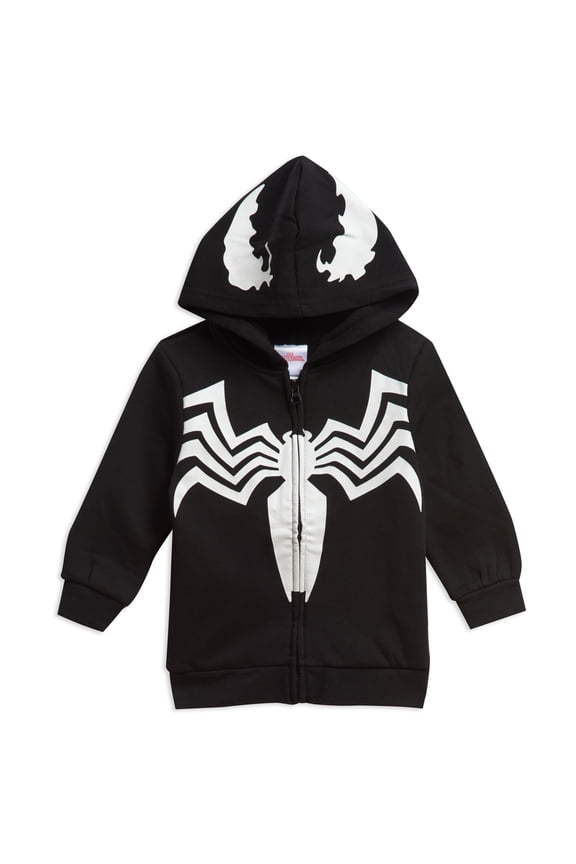 Marvel Venom Toddler Boys Fleece Zip-up Costume Hoodie Sweatshirt