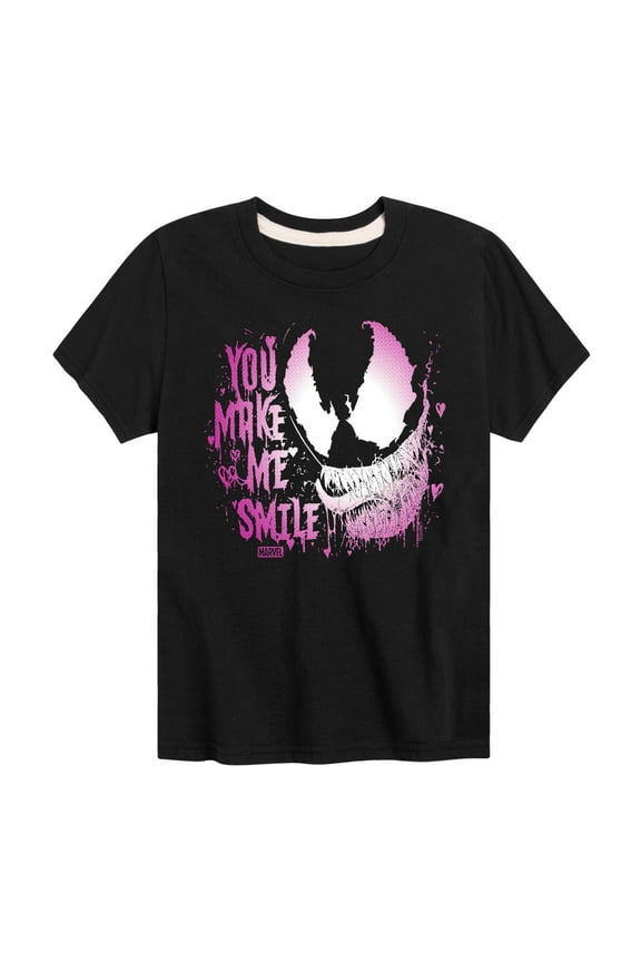 Venom - Valentine You Make Me Smile - Toddler And Youth Short Sleeve Graphic T-Shirt