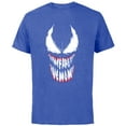 thumbnail image 1 of Marvel Venom We Are Venom Face Grin - Short Sleeve Cotton T-Shirt for Adults- Customized-Royal Heather, 1 of 5