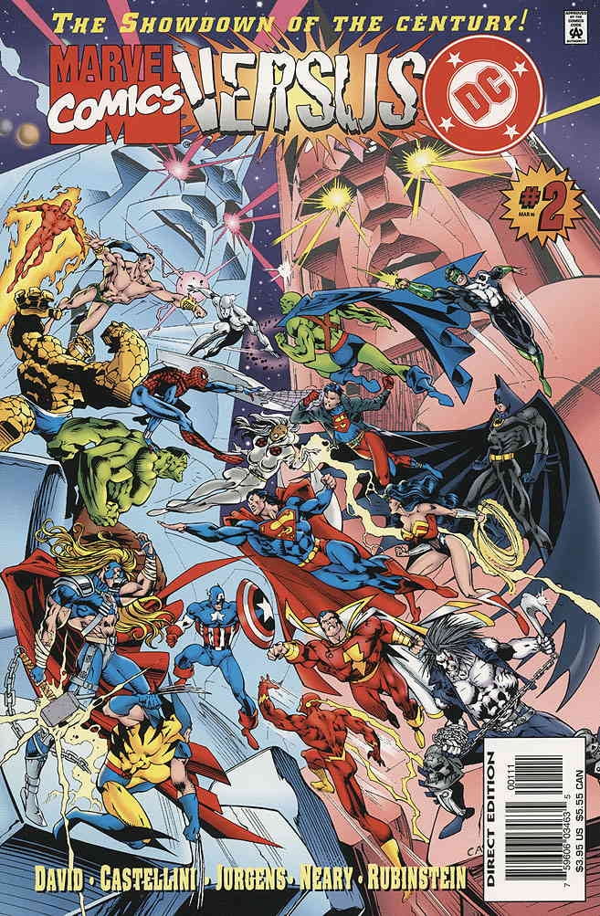 Marvel Versus DC/DC Versus Marvel #2 VF ; Marvel-DC Comic Book