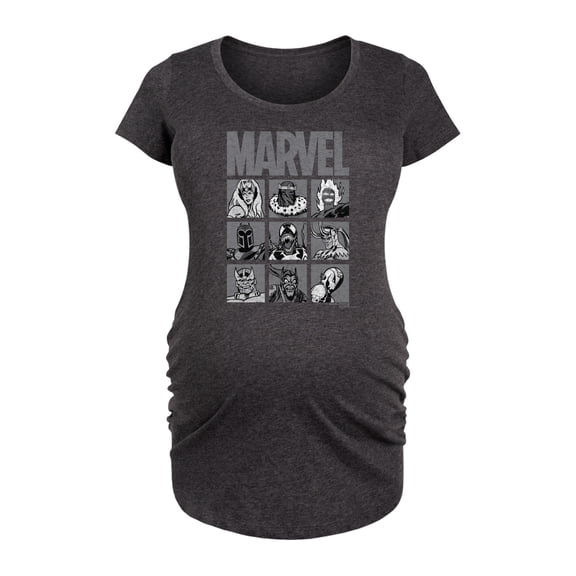 Marvel - Villain Grid - Maternity Scoop Neck Graphic T-Shirt