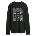 thumbnail image 1 of Marvel - Villain Grid - Men's Long Sleeve Graphic T-Shirt, 1 of 5
