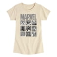 thumbnail image 1 of Marvel - Villain Grid - Toddler And Youth Girls Fitted Short Sleeve Graphic T-Shirt, 1 of 5