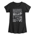 thumbnail image 1 of Marvel - Villain Grid - Toddler And Youth Girls Fitted Short Sleeve Graphic T-Shirt, 1 of 5