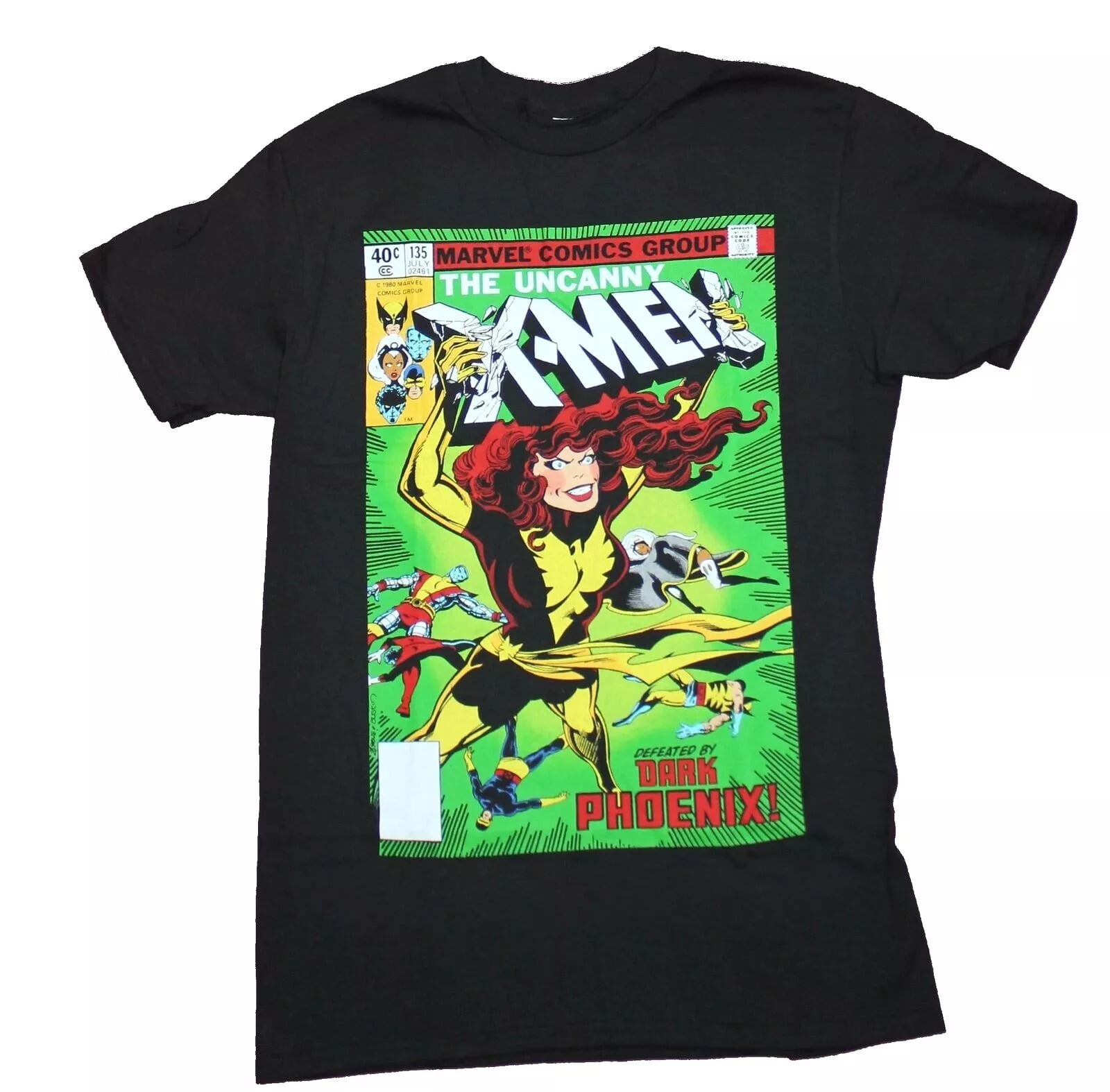 Marvel Vintage XMen The Dark Phoenix the Saga Comic Cover Mens TShirt New