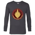 thumbnail image 1 of Marvel WHAT IF…? A Ravager Never Flies Solo Badge Standard - Long Sleeve T-Shirt for Men – Customized-Charcoal Heather, 1 of 5