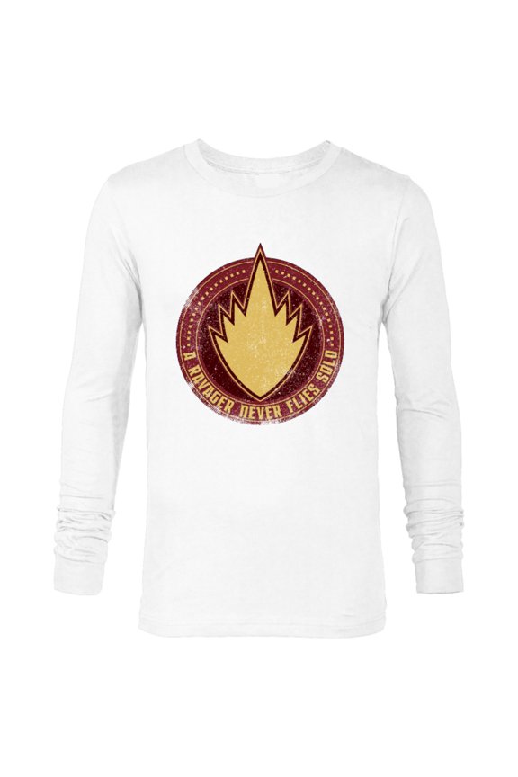 WHAT IF…? A Ravager Never Flies Solo Badge Standard - Long Sleeve T-Shirt for Men – Customized-White