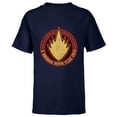 thumbnail image 1 of Marvel WHAT IF…? A Ravager Never Flies Solo Badge Standard - Short Sleeve T-Shirt for Kids – Customized-Navy, 1 of 5