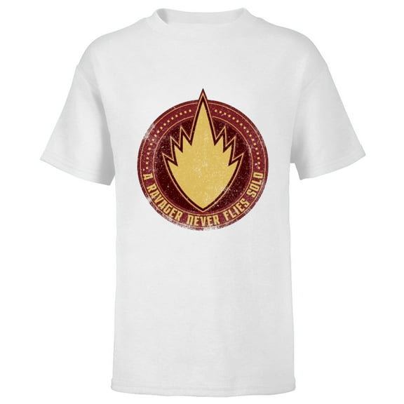 Marvel WHAT IF…? A Ravager Never Flies Solo Badge Standard - Short Sleeve T-Shirt for Kids – Customized-White