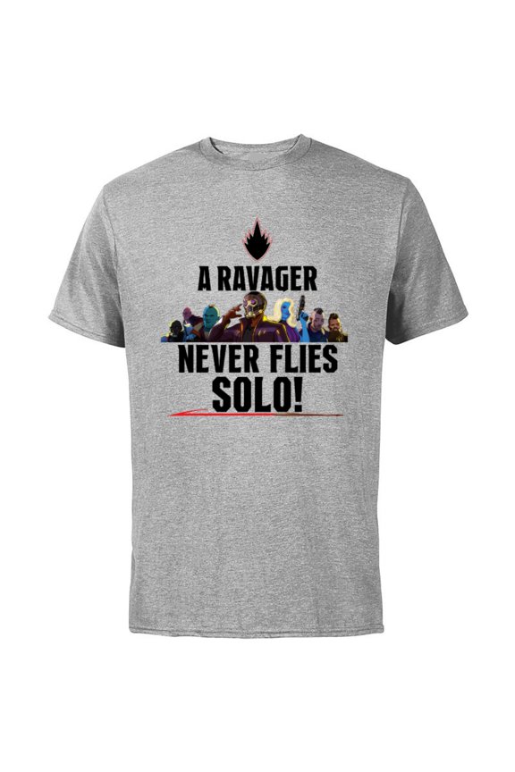 WHAT IF…? A Ravager Never Flies Solo Standard - Short Sleeve Cotton T-Shirt for Adults - Customized-Athletic Heather