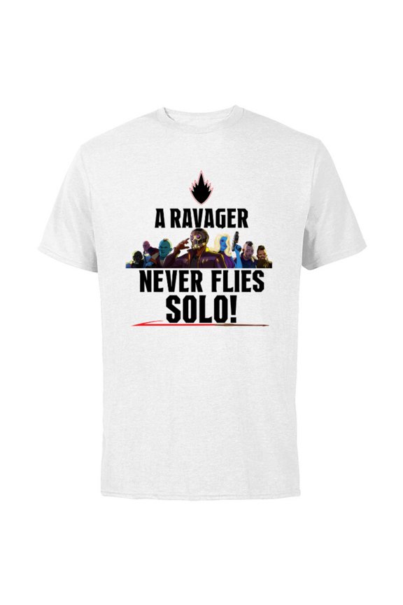 WHAT IF…? A Ravager Never Flies Solo Standard - Short Sleeve Cotton T-Shirt for Adults - Customized-White