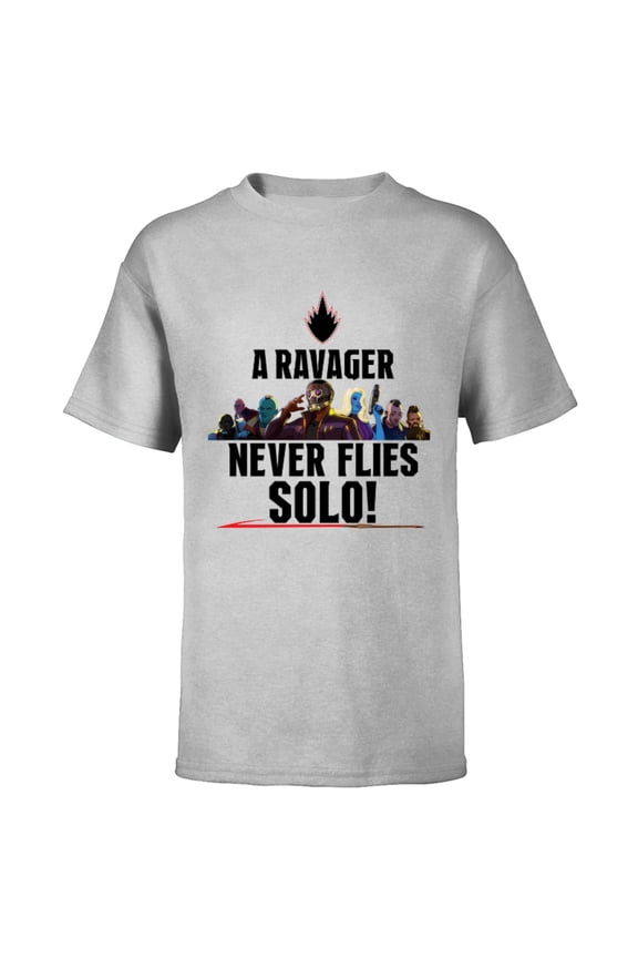 WHAT IF…? A Ravager Never Flies Solo Standard - Short Sleeve T-Shirt for Kids – Customized-Athletic Heather