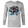 thumbnail image 1 of Marvel WHAT IF…? Captain Carter Collage - Long Sleeve T-Shirt for Men – Customized-Athletic Heather, 1 of 5