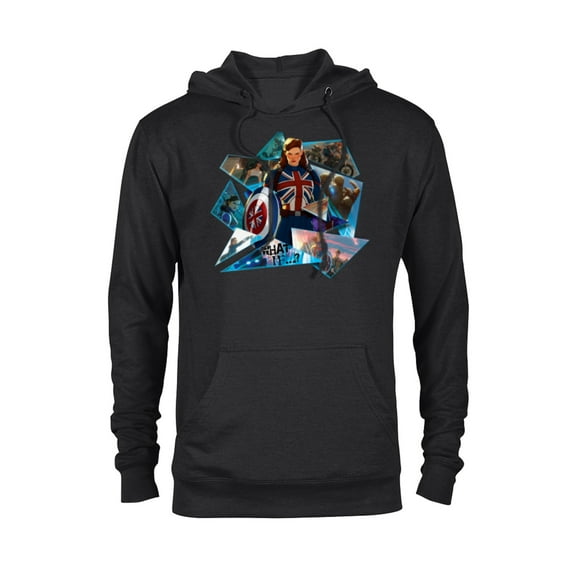 Marvel WHAT IF…? Captain Carter Collage - Pullover Hoodie for Adults – Customized-Black