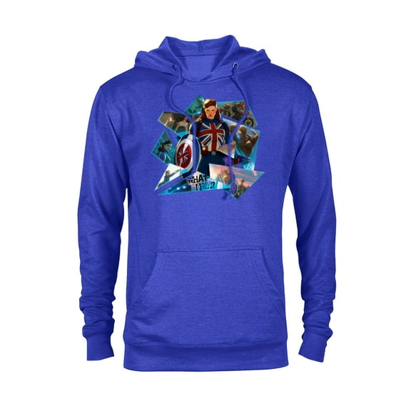 Marvel WHAT IF…? Captain Carter Collage - Pullover Hoodie for Adults – Customized-Royal Heather