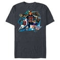 thumbnail image 1 of Marvel WHAT IF…? Captain Carter Collage - Short Sleeve Blended T-Shirt for Adults – Customized-Navy Heather, 1 of 5