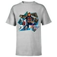 thumbnail image 1 of Marvel WHAT IF…? Captain Carter Collage - Short Sleeve T-Shirt for Kids – Customized-Athletic Heather, 1 of 5