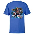 thumbnail image 1 of Marvel WHAT IF…? Captain Carter Collage - Short Sleeve T-Shirt for Kids – Customized-Royal, 1 of 5