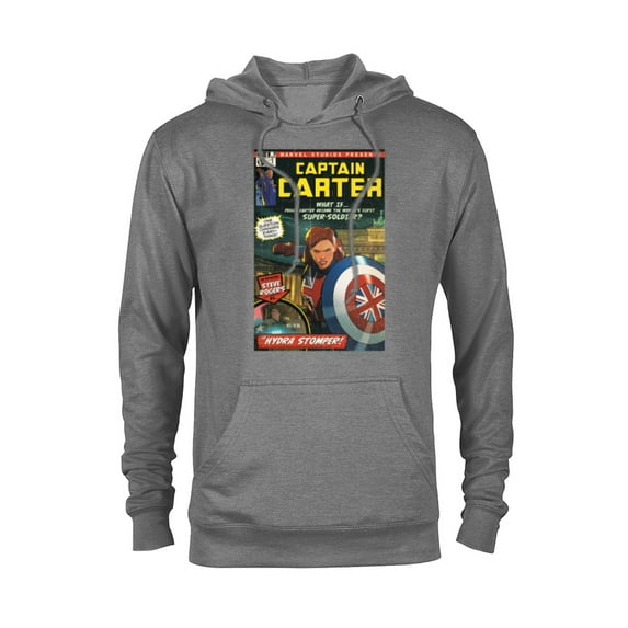 Marvel WHAT IF…? Captain Carter Comic Cover - Pullover Hoodie for Adults – Customized-Graphite Heather