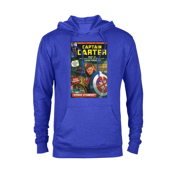 Marvel WHAT IF…? Captain Carter Comic Cover - Pullover Hoodie for Adults – Customized-Royal Heather