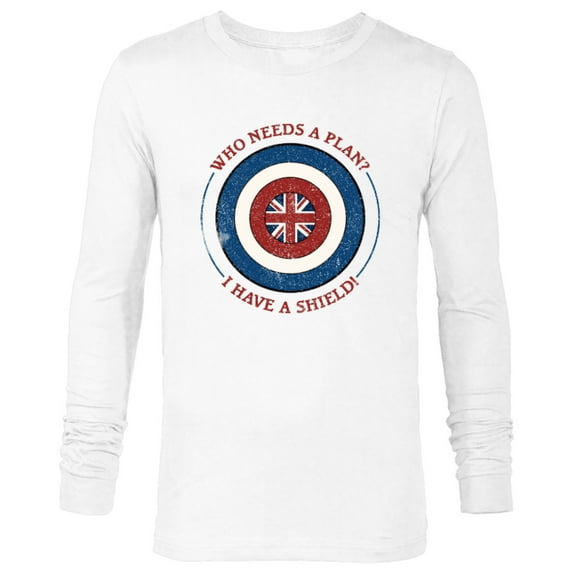 Marvel WHAT IF…? Captain Carter I Have A Shield - Long Sleeve T-Shirt for Men – Customized-White