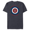 thumbnail image 1 of Marvel WHAT IF…? Captain Carter I Have A Shield - Short Sleeve Blended T-Shirt for Adults – Customized-Navy Heather, 1 of 5