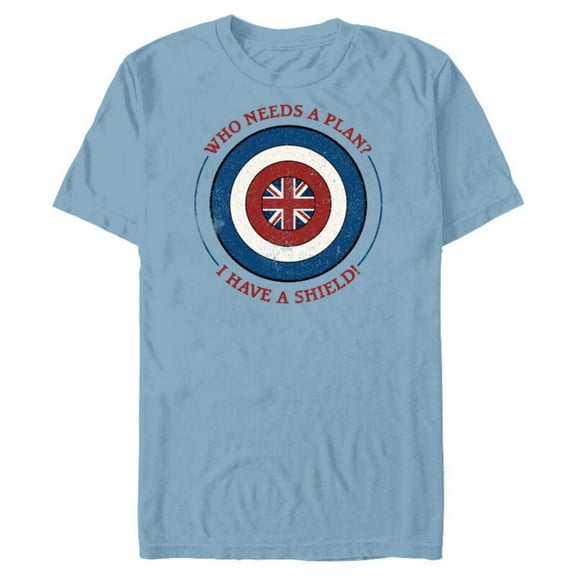 Marvel WHAT IF…? Captain Carter I Have A Shield - Short Sleeve Blended T-Shirt for Adults – Customized-Ocean Blue