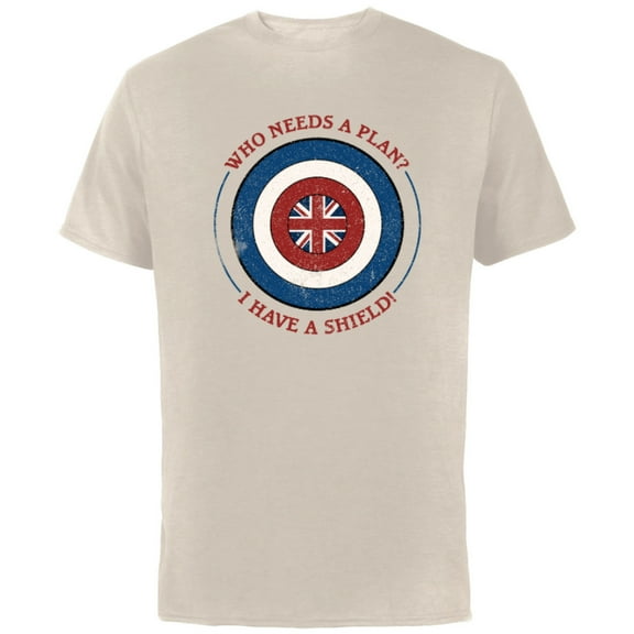 Marvel WHAT IF…? Captain Carter I Have A Shield - Short Sleeve Cotton T-Shirt for Adults - Customized-Natural
