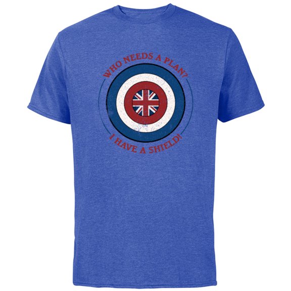 Marvel WHAT IF…? Captain Carter I Have A Shield - Short Sleeve Cotton T-Shirt for Adults - Customized-Royal Heather