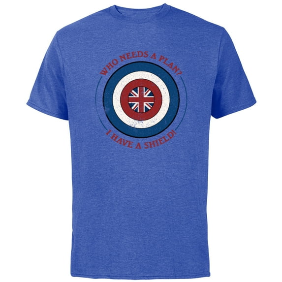 Marvel WHAT IF…? Captain Carter I Have A Shield - Short Sleeve Cotton T-Shirt for Adults - Customized-Royal Heather