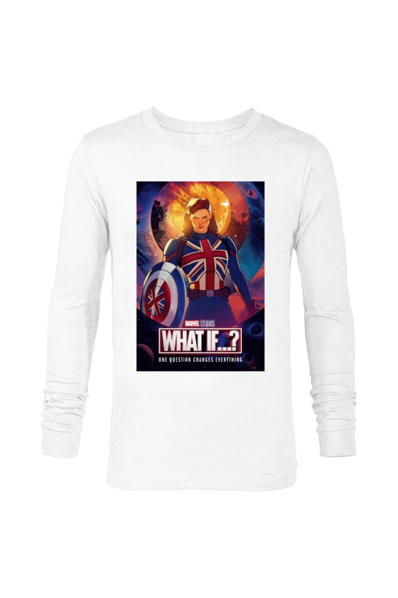 WHAT IF…? Captain Carter Poster - Long Sleeve T-Shirt for Men – Customized-White