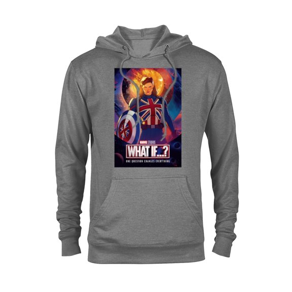 Marvel WHAT IF…? Captain Carter Poster - Pullover Hoodie for Adults – Customized-Graphite Heather