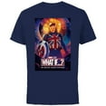 thumbnail image 1 of Marvel WHAT IF…? Captain Carter Poster - Short Sleeve Cotton T-Shirt for Adults - Customized-Navy, 1 of 5