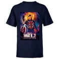 thumbnail image 1 of Marvel WHAT IF…? Captain Carter Poster - Short Sleeve T-Shirt for Kids – Customized-Navy, 1 of 5