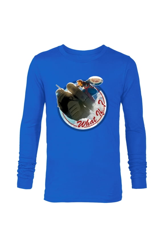WHAT IF…? Captain Carter Rides Hydra Stomper - Long Sleeve T-Shirt for Men – Customized-Royal