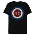 thumbnail image 1 of Marvel WHAT IF…? Captain Carter Shield - Short Sleeve Blended T-Shirt for Adults – Customized-Black, 1 of 5