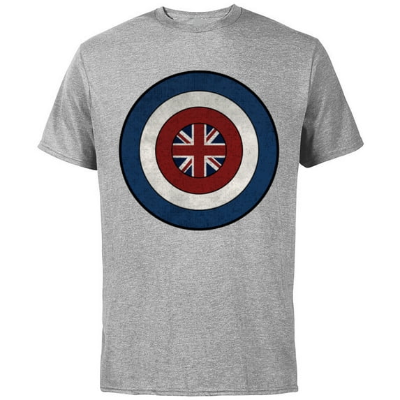 Marvel WHAT IF…? Captain Carter Shield - Short Sleeve Cotton T-Shirt for Adults - Customized-Athletic Heather