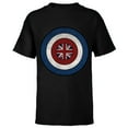 thumbnail image 1 of Marvel WHAT IF…? Captain Carter Shield - Short Sleeve T-Shirt for Kids – Customized-Black, 1 of 5