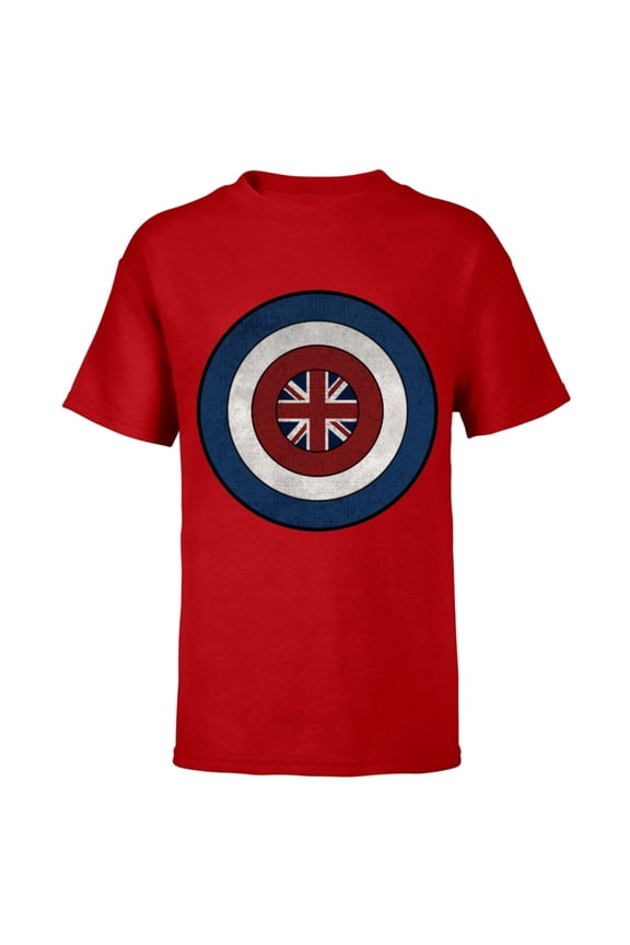WHAT IF…? Captain Carter Shield - Short Sleeve T-Shirt for Kids – Customized-Red