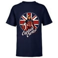 thumbnail image 1 of Marvel WHAT IF…? Captain Carter Super Hero - Short Sleeve T-Shirt for Kids – Customized-Navy, 1 of 5