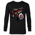 thumbnail image 1 of Marvel WHAT IF…? Captain Carter Union Jack - Long Sleeve T-Shirt for Men – Customized-Black, 1 of 5