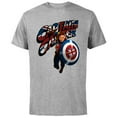 thumbnail image 1 of Marvel WHAT IF…? Captain Carter Union Jack - Short Sleeve Cotton T-Shirt for Adults - Customized-Athletic Heather, 1 of 5