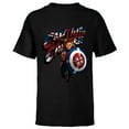 thumbnail image 1 of Marvel WHAT IF…? Captain Carter Union Jack - Short Sleeve T-Shirt for Kids – Customized-Black, 1 of 5
